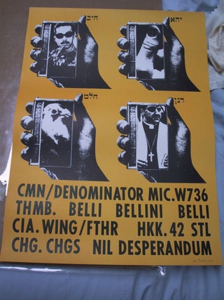 Item #SKB-10767 Untitled offset poster (a.k.a. CMN/Thumb Poster) featuring four variant images of...