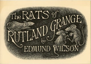 Item #SKB-10934 The Rats of Rutland Grange. Edward GOREY, Edmund WILSON
