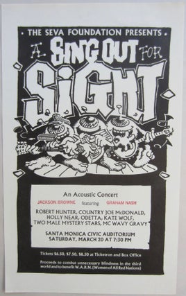 Item #SKB-13471 Handbill by Rick Griffin announcing "A Sing Out for Sight.''. Rick GRIFFIN