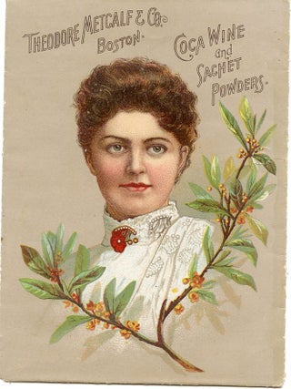 Item #SKB-13703 Packet advertising ''Coca Wine and Sachet Powders" from Theodore Metcalf....