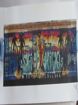 Item #SKB-14203 Photographic print of a subway train painted by graffiti artist, Seen. Richard...