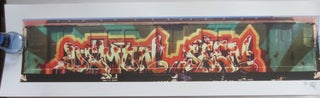 Item #SKB-14206 Photographic print of a subway train painted by graffiti artist, Seen. Richard...
