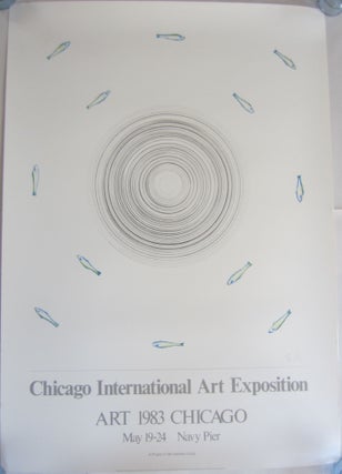 Item #SKB-14420 Offset color poster announcing the 1983 Chicago International Art Exposition....