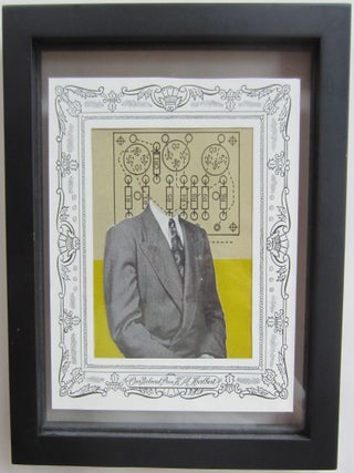 Item #SKB-16427 Original collage titled: ''Schematic for Murder.''. Johnny BREWTON