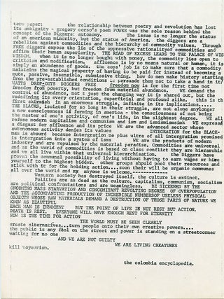 Item #SKB-16461 Term Paper. Chester ANDERSON, Emmett GROGAN