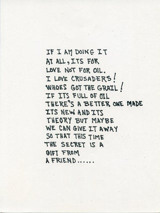 Item #SKB-16462 ''If I Am Doing It at All...''. Chester ANDERSON, Emmett GROGAN