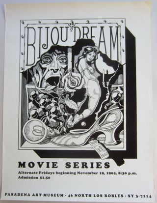 Item #SKB-16544 Poster announcing "Bijou Dream" a series of film screenings at the Pasadena Art...