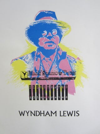 Item #SKB-16645 Silk-screen poster printing a lovely multi-color portrait of Wyndham Lewis by...