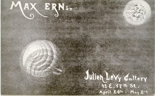 Item #SKB-16726 Invitation card for Max Ernst's 1944 show at the Julien Levy Gallery. Max ERNST