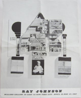 Item #SKB-16746 Poster announcing Ray Johnson's 1967 exhibition at the Willard Gallery in NYC....
