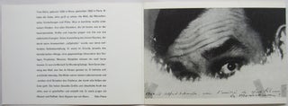 Folding invitation for Klein's 1964 "Peintures de Feu" exhibition at Galerie Schmela in Dusseldorf.
