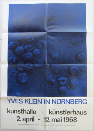 Item #SKB-16959 Poster for Klein's 1968 "Yves Klein in Nurnberg" exhibition at...