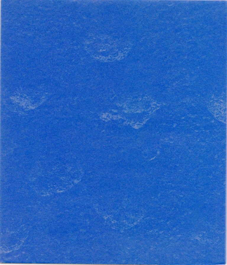 Item #SKB-16965 Invitation card for Klein's 1989 "Sponge Reliefs" show at the Gagosian Gallery in NYC. Yves KLEIN.