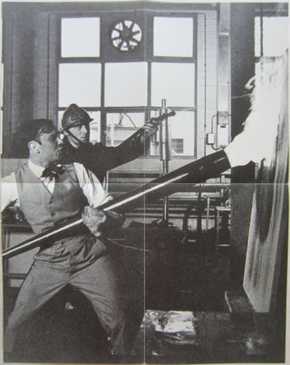 Item #SKB-16983 Folding poster invitation for Klein's 2004 "Yves Klein: Peintures de Feu...