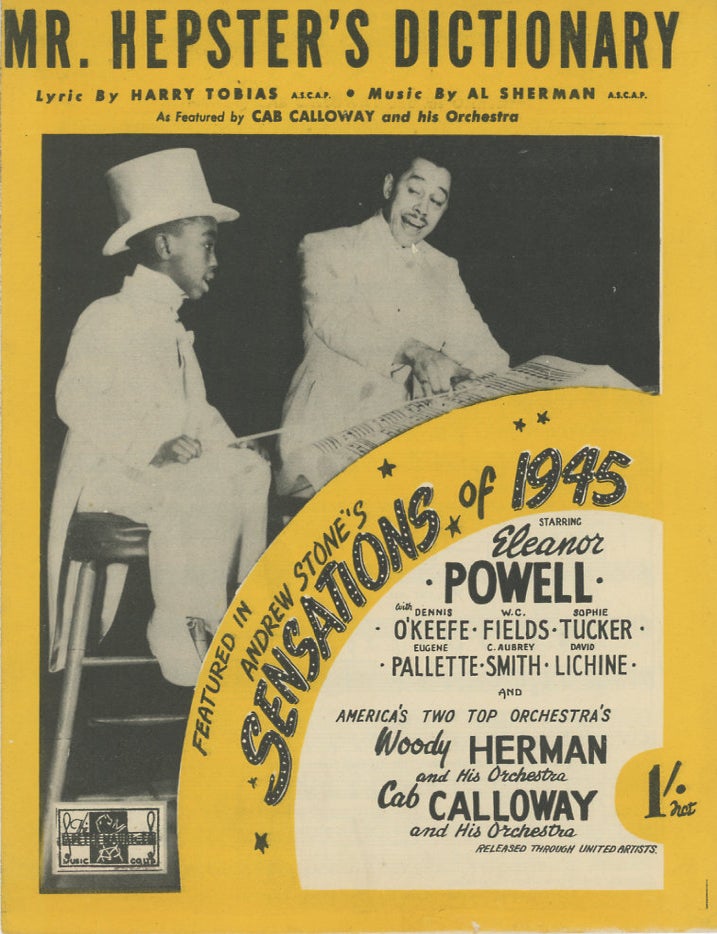 Item #SKB-17038 Mr. Hepster's Dictionary. Cab CALLOWAY.