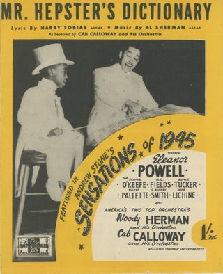 Item #SKB-17038 Mr. Hepster's Dictionary. Cab CALLOWAY