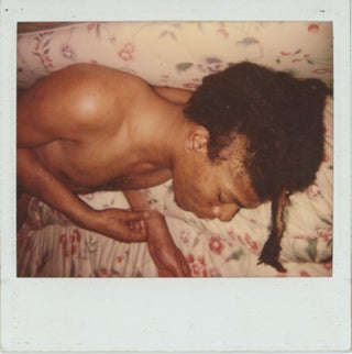 Item #SKB-17465 Vintage color Polaroid of Basquiat sleeping on a couch taken by his last...