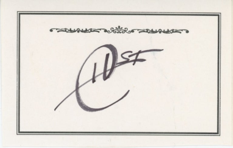 Item #SKB-17504 Bookplate boldly initialed HST by Hunter Thompson. Hunter S. THOMPSON.