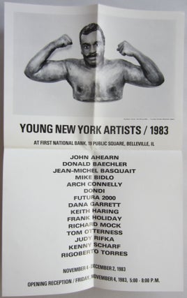 Item #SKB-17618 Poster announcing "Young New York Artists / 1983" at the 1st National Bank in...