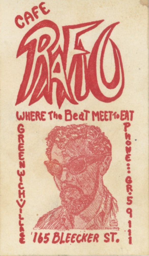 Item #SKB-17632 Business card from the famed Cafe Rafio in Greenwich Village. Ronald a. k. a. Rafio VAN EHMSEN.