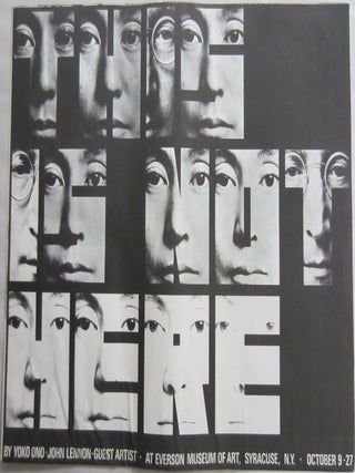 Item #SKB-17651 Original program for the exhibition "This is Not Here" by John Lennon and Yoko...