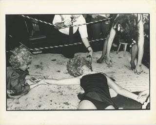 Item #SKB-17658 Vintage silver gelatin work print for publication taken at Club 57 on Lady...