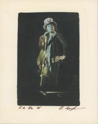Item #SKB-17694 Original hand-tinted photograph by noted rock photographer Chuck Boyd of Mick...