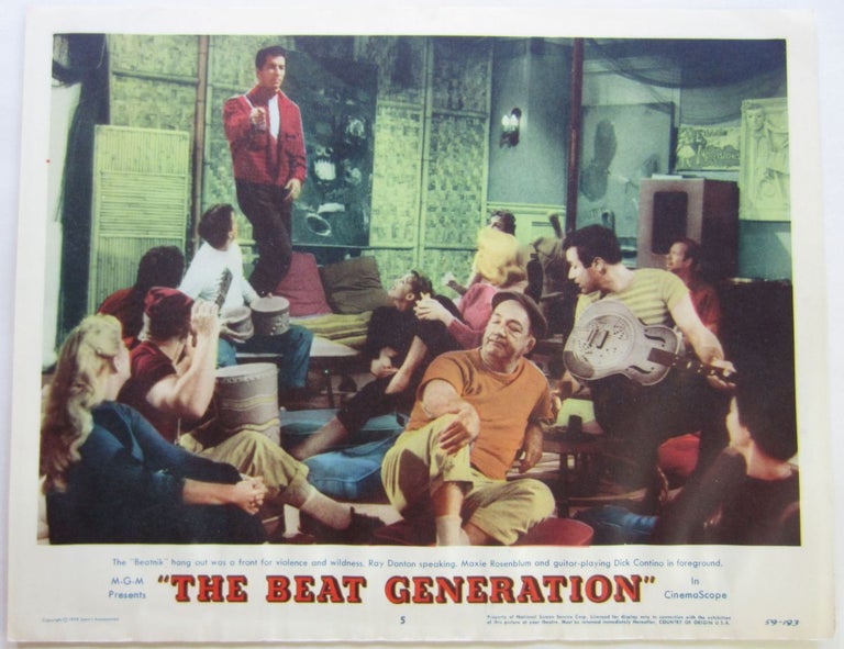 Item #SKB-1834 Color lobby card from the 1959 Beat exploitation film, The Beat Generation starring Maime Van Doren. Maime VAN DOREN.