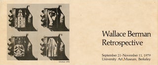 Item #SKB-3052 Announcement card for the Wallace Berman Retrospective at the University Art...