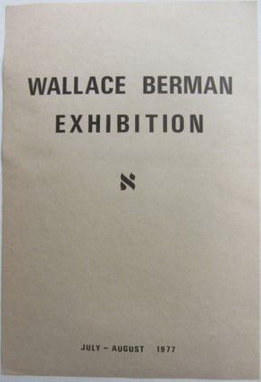 Item #SKB-4148 Catalog for the 1977 Wallace Berman exhibition at the Timothea Stewart Gallery....